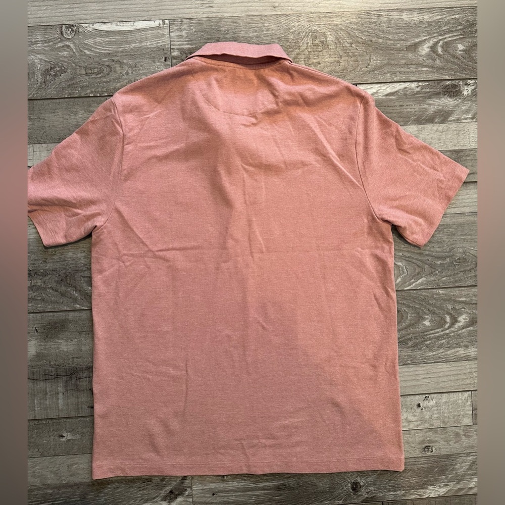 RARE RABBIT LUXURY EDITION MELANGE COTTON POLO GAMOR DUSKY PINK SIZE MEDIUM LOGO - Picture 4 of 9